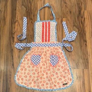 Matilda Jane Hearts & Crafts Apron NWT